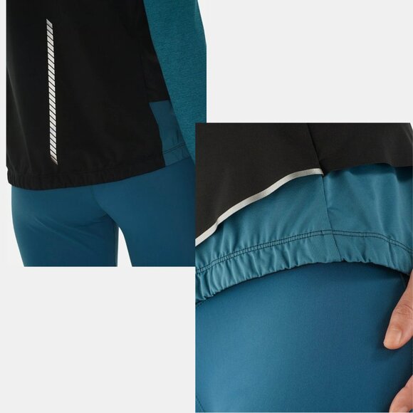 Salomon Light Shell Vest - Black / Mallard Blue - Size Medium - Picture 9 of 9